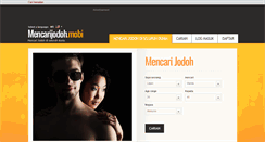 Desktop Screenshot of mencarijodoh.mobi